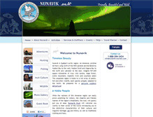 Tablet Screenshot of nunavik-tourism.com